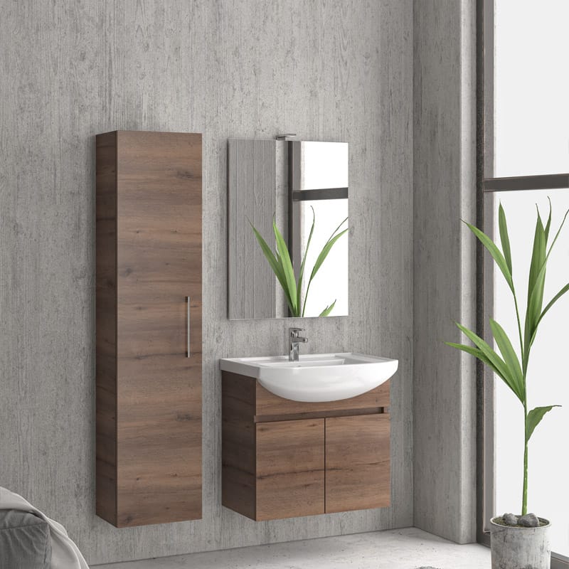 NELSC8702 Στήλη Μπάνιου URBAN Brooklyn Brown 8702 350x300x1600mm KARAG 1 Στήλη Μπάνιου URBAN Brooklyn Brown 8702 350x300x1600mm KARAG