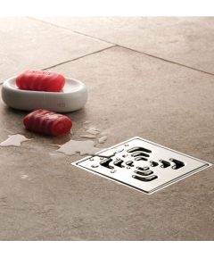 Ανοξείδωτο σιφόνι δαπέδου Confluo SQUARE 1 PESTAN 15x15cm