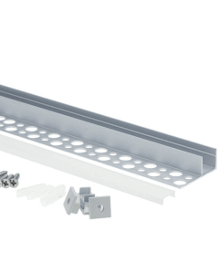 EuroSpot Προφίλ Αλουμινίου Γυψοσανίδας Ασημί Για Led Ταινίες L=2m 34.8x12.8mm NW=13mm Γαλακτερό Κάλυμμα 5 EuroSpot Προφίλ Αλουμινίου Γυψοσανίδας Ασημί Για Led Ταινίες L=2m 34.8x12.8mm NW=13mm Γαλακτερό Κάλυμμα - Image 3