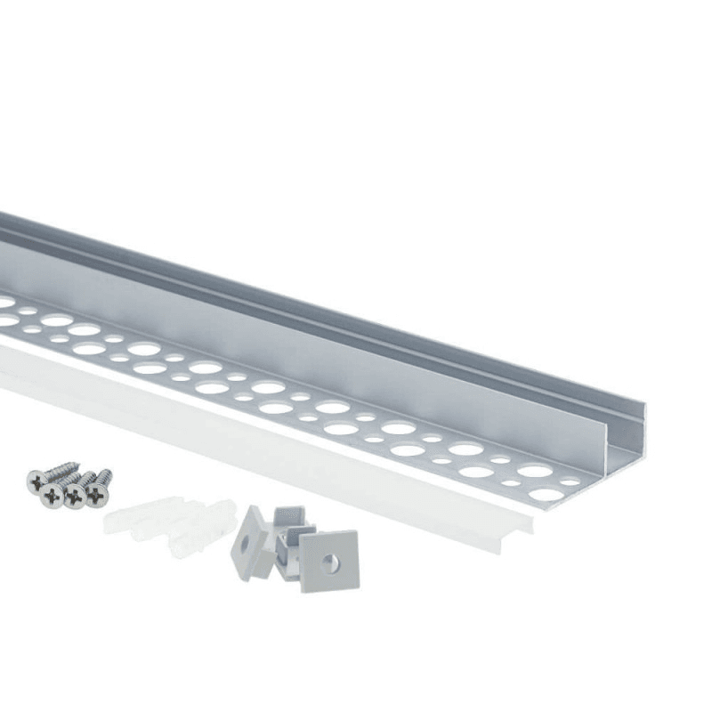 EuroSpot Προφίλ Αλουμινίου Γυψοσανίδας Ασημί Για Led Ταινίες L=2m 34.8x12.8mm NW=13mm Γαλακτερό Κάλυμμα 3 EuroSpot Προφίλ Αλουμινίου Γυψοσανίδας Ασημί Για Led Ταινίες L=2m 34.8x12.8mm NW=13mm Γαλακτερό Κάλυμμα - Image 3