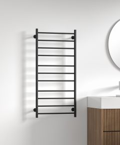 Ηλεκτρικό θερμαντικό σώμα μπάνιου Black Matt TRUMPET KARAG 100x48x10cm 110W