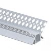 EuroSpot Προφίλ Αλουμινίου Γυψοσανίδας Ασημί Για Led Ταινίες L=2m 46x24mm NW=9mm Γαλακτερό Κάλυμμα