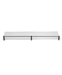 Εταζέρα γυάλινη ματ MENSOLE 0655-0955 Μαύρη ματ KARAG 50cm