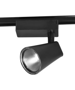 Led Φωτιστικό Ράγας Club Μαύρο 20W Θερμό Λευκό