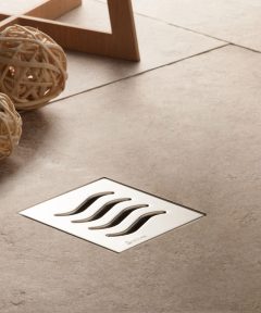 Ανοξείδωτο σιφόνι δαπέδου Confluo TIDE 7 PESTAN 10x10cm