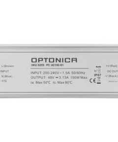 Τροφοδοτικό Μεταλλικό IP67 DC:48V 150W 3.125A