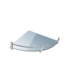 Εταζέρα γωνιακή γυάλινη MENSOLE 0622 Χρωμέ KARAG 20cm