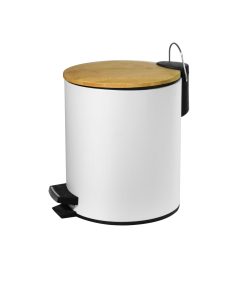 Χαρτοδοχείο απορριμμάτων bamboo 1555 Λευκό ματ KARAG 5lt