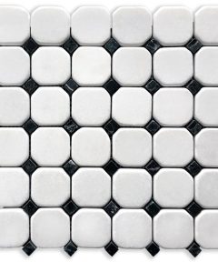 Alternative view of Ivy Space 30.5x30.5cm Πλακάκι Octagon Thassos Black Dots