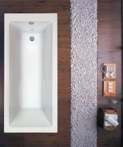 Μπανιέρα ευθύγραμμη ARIA KARAG 160x75cm