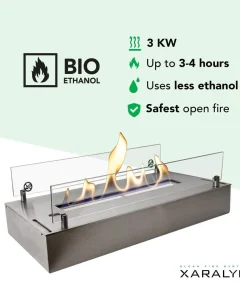 Xaralyn Burner L ΙΝΟΧ Καυστήρας Βιοαιθανόλης