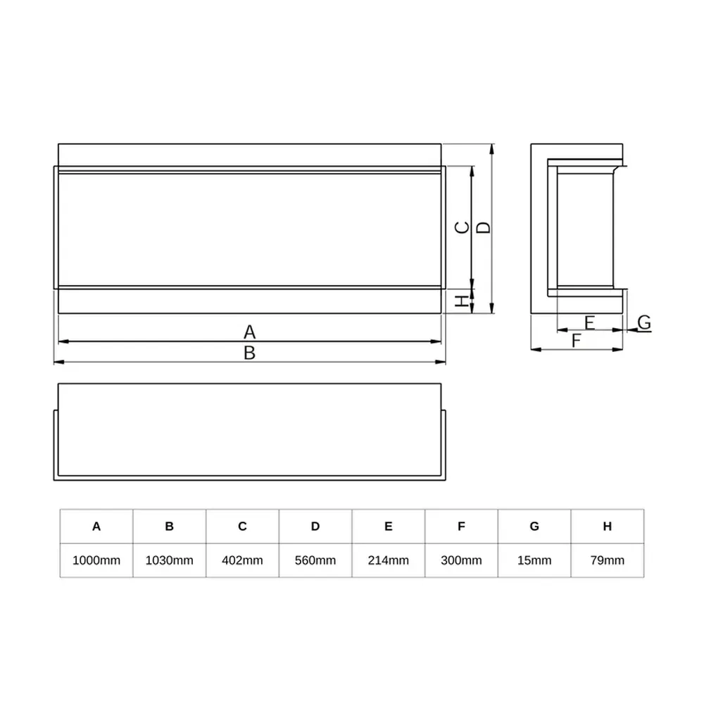 Charlton & Jenrick iRange i1000e Deep Ηλεκτρικό τζάκι 100cm 7 Charlton & Jenrick iRange i1000e Deep Ηλεκτρικό τζάκι 100cm - Image 7