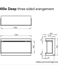 Charlton & Jenrick iRange i1000e Deep Ηλεκτρικό τζάκι 100cm 12 Charlton & Jenrick iRange i1000e Deep Ηλεκτρικό τζάκι 100cm - Image 6