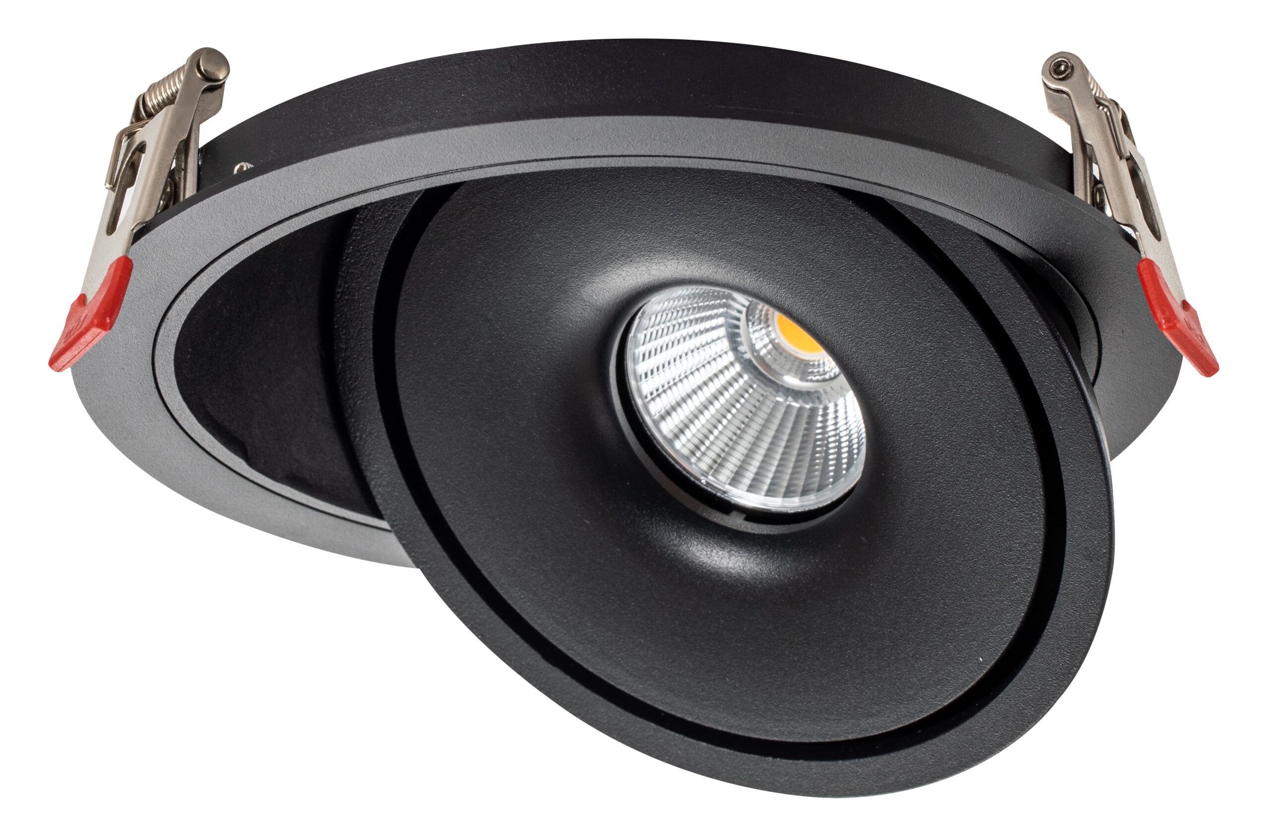 Led Χωνευτό Περιστρεφόμενο Στρογγυλό Cob Φωτιστικό Μαύρο 30W με BRIDGELUX-CHIP CCT 1 Led Χωνευτό Περιστρεφόμενο Στρογγυλό Cob Φωτιστικό Μαύρο 30W με BRIDGELUX-CHIP CCT