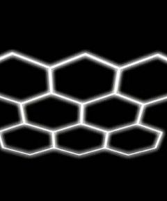 Hexagon Series Set 8*HEX 280W (Με αξεσουάρ εγκατάστασης) Ψυχρό Λευκό