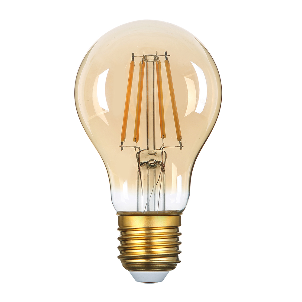 Led Λάμπα E27 A60 Gold Glass 8Watt Θερμό Λευκό 1 Led Λάμπα E27 A60 Gold Glass 8Watt Θερμό Λευκό