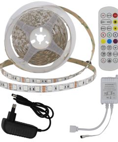 Led Strip Set Adapter + IR Controller + Remote RGB 60Leds 36W RGB