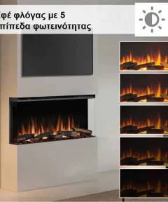 Richen 3D Insert 93 Ηλεκτρικό Τζάκι - Image 5