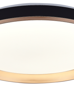 Φωτιστικό Οροφής Led Μαύρο/Χρυσό 20W CCT-με Μνήμες + Τηλεχειρισμός