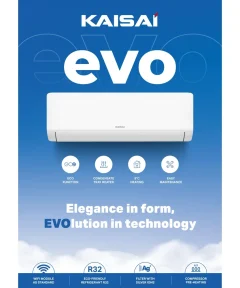KAISAI EVO 9000 Btu Κλιματιστικό Τοίχου Wi-Fi Inverter R32 A++/A+ 5 KAISAI EVO 9000 Btu Κλιματιστικό Τοίχου Wi-Fi Inverter R32 A++/A+ - Image 2