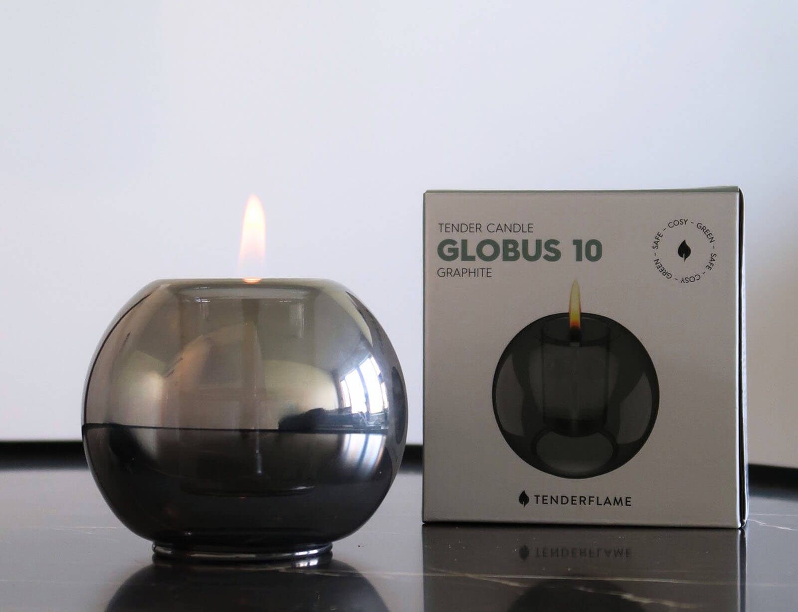 ΤΖΆΚΙΑ & ΕΣΤΊΕΣ ΦΩΤΙΆΣ ΕΣΩΤΕΡΙΚΏΝ ΧΏΡΩΝ GLOBUS CANDLE 10 GRAPHITE TF-600937 2 ΤΖΆΚΙΑ & ΕΣΤΊΕΣ ΦΩΤΙΆΣ ΕΣΩΤΕΡΙΚΏΝ ΧΏΡΩΝ GLOBUS CANDLE 10 GRAPHITE TF-600937 - Image 2